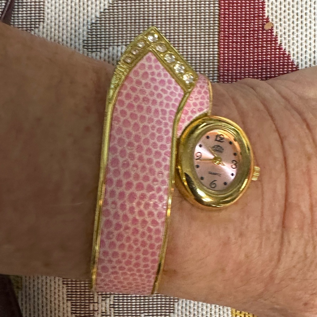 Cuff Watch Pink